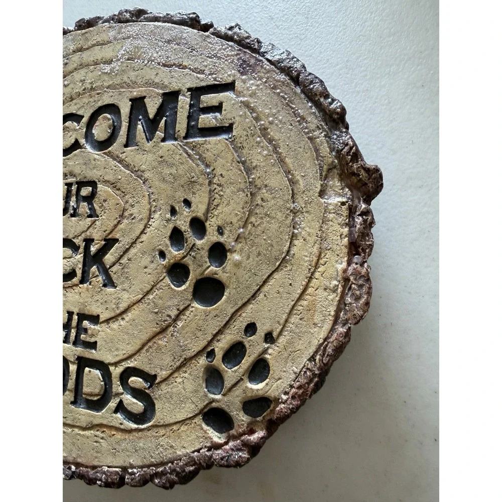 Welcome To Our Neck Of The Woods Rustic Wood Decor Wall Hanging Sign